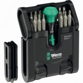 Wera Tool-Check Modular Micro 1, bit set black/ green, 21-piece, includ