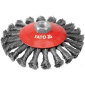 Yato Wheel Brush with Threaded Braided Wire 125mm YT-4764