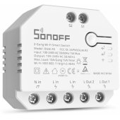 Dviejų relių išmanusis „Wi-Fi“ jungiklis su galios matavimu