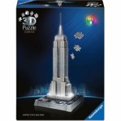 Ravensburger 3D dėlionė Iconics: Empire State Building – su apšvietimu 216