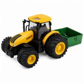 Agricultural Farm Tractor With Fertilizer Spreader Lights Sound Yellow
