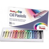 Aliejinės pastelės, 16 spalvų