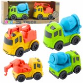 Construction Vehicle Set: Cars, Concrete Mixer, Truck with Hook, BIOPl