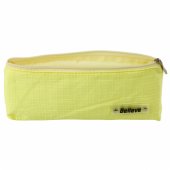 Single-compartment School Office Pencil Case, Embossed Checkered Patte