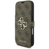 _8466380 Guess Book 4G dėklas su metaliniu logotipu, skirtas iPhone 18 Pro Max / iPhone