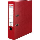 Segregator Herlitz dźwigniowy A4 80mm czerwony (0011167426)