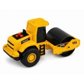 Road Roller Construction Vehicle Rotating Roller Lights Sounds Yellow