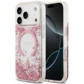 _8466353 Guess dervos pagrindo blizgantis „MagSafe“ dėklas, skirtas iPhone 18 Pro / i