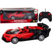 Nuotoliniu būdu valdomas žaislinis sportinis automobilis RC 1:18, raudonas