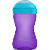 Avent neišsiliejantis puodelis su minkštu snapeliu, violetinis (SCF802/ 02)