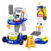 Children®s Cleaning Set: Trolley, Vacuum Cleaner, Mop, and Accessories
