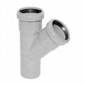 Magnaplast 67° vidaus kanalizacijos trišakis HETA 50mm (11720)