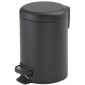 Šiukšliadėžė su pedalu, 5 l, juoda