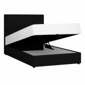 Continental bed LEIKO 140x200cm, black