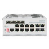 _8281244 Digitus 8 prievadų Gigabit Ethernet tinklo PoE komutatorius, pramoninis