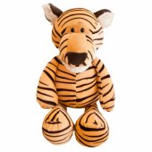 Pliušinis tigro talismanas, dryžuotas minkštas žaislas, 25cm