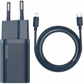 Super Si Quick 1C 20W USB-C to Lightning 1m Blue