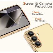 "Magflex Magsafe Case Galaxy S25 Edge", blizgi auksinė