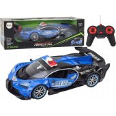 Remote Controlled RC Police Car in 1:12 Scale Blue