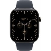 Watch Series 12 Cellular 42mm Natural Tit./ Navy Blue Band M/ L