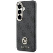 PU Leather 4G Strass Logo Gold Frame Magnetic Galaxy S26 Black