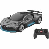 Jamara Bugatti Divo, nuotoliniu būdu valdomas automobilis (tamsiai pilkas/ šviesiai mėlynas, 1:24)