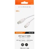 45356 USB-C į USB-B 3 m baltas