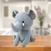 Plush Mascot Cuddly Toy Little Elephant Gray 26cm