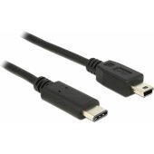 USB laidas Delock USB type-C(M) -u003e miniUSB-B(M) 2.0 1m