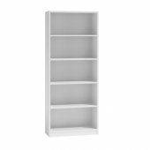 Topeshop 60 cm stelažas, lentyna, spintelė knygoms ir segtuvams, balta (R60 BIEL)
