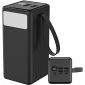 PMPB6065 60000 mAh 65 W PD su žibintuvėliu, juodas