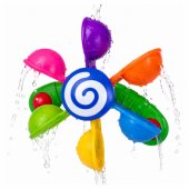 Bath Set Water Windmill with Suction Cups Two Spoons Water Toy