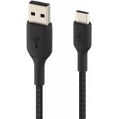 Boost Charge USB-C į USB-A 15cm juodas