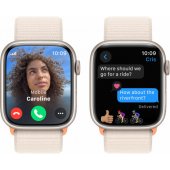 Watch Series 9 Cellular 45 mm žvaigždžių šviesos/ žvaigždžių šviesos sportinė apyrankė (Loop)