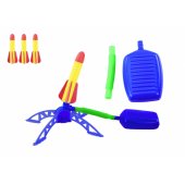 Foam Rocket Launcher Pump Set Blue Garden