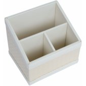 Pen Holder WILMA 15.5x12.5x13.5cm White