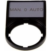 Eaton Tabliczka opisowa MAN-0-AUTO 50 x 30mm czarna 22mm prostokątna M