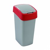 Curver Pacific Flip recycling garbage can tilting 50L red