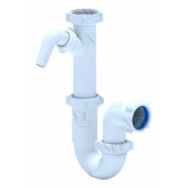 _8193871 U formos sifonas su apsauga nuo nuotėkio, 1®1/ 2x40-50, su skalbyklės jungtimi