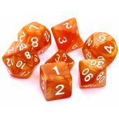 _5768311 REBEL RPG Dice Set - Pearl - Dark Yellow