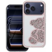 _8447735 Dėklas iPhone 17 Pro / 18 Pro, meškiukas, rožinis
