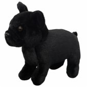 Plush Mascot Cuddly Toy Small Dog Black 19cm