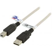 USB-A 2.0 - USB-B 1m White Black