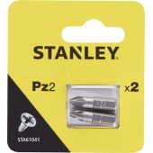 Stanley screwdriver bits PZ2x25mm 2pcs. (STA61041)
