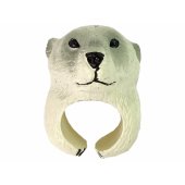 Hand Ring Educational Animals Bear White