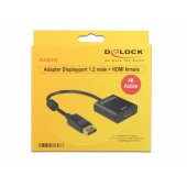 Adapter HDMI - Displayport 4K 20cm black