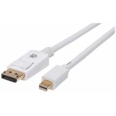 DisplayPort Mini į DisplayPort 2 m baltas (324748)