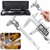 Elektroninis skaitmeninis LCD slankmatis, tikslus, nerūdijančiojo plieno, 150 mm