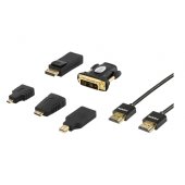 Adapter HDMI/ DP/ DVI 2m 4K 2m black