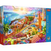 Puzzle - 1000 Premium Plus - Tea Time: Visiting Santorini Trefl 10842